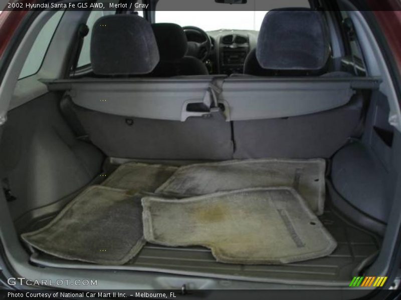 Merlot / Gray 2002 Hyundai Santa Fe GLS AWD