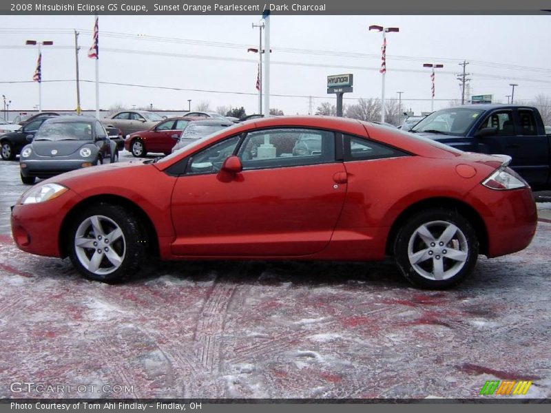 Sunset Orange Pearlescent / Dark Charcoal 2008 Mitsubishi Eclipse GS Coupe