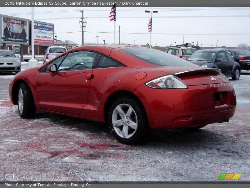 Sunset Orange Pearlescent / Dark Charcoal 2008 Mitsubishi Eclipse GS Coupe
