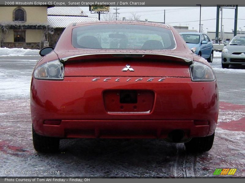 Sunset Orange Pearlescent / Dark Charcoal 2008 Mitsubishi Eclipse GS Coupe