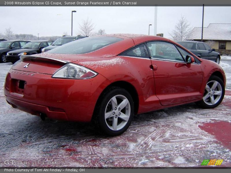 Sunset Orange Pearlescent / Dark Charcoal 2008 Mitsubishi Eclipse GS Coupe
