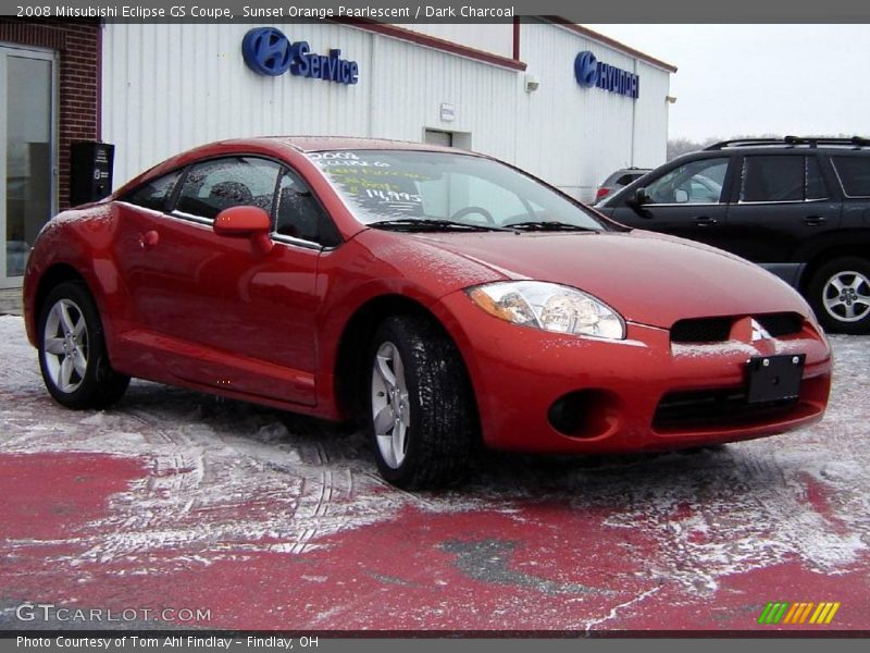 Sunset Orange Pearlescent / Dark Charcoal 2008 Mitsubishi Eclipse GS Coupe