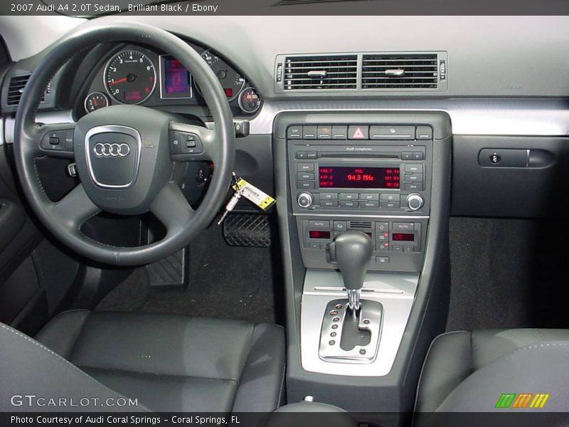 Brilliant Black / Ebony 2007 Audi A4 2.0T Sedan