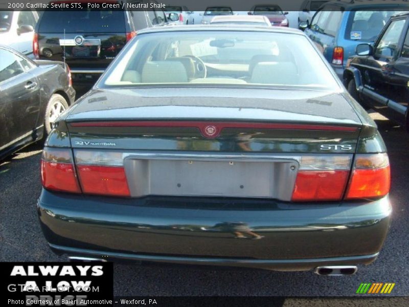 Polo Green / Neutral Shale 2000 Cadillac Seville STS