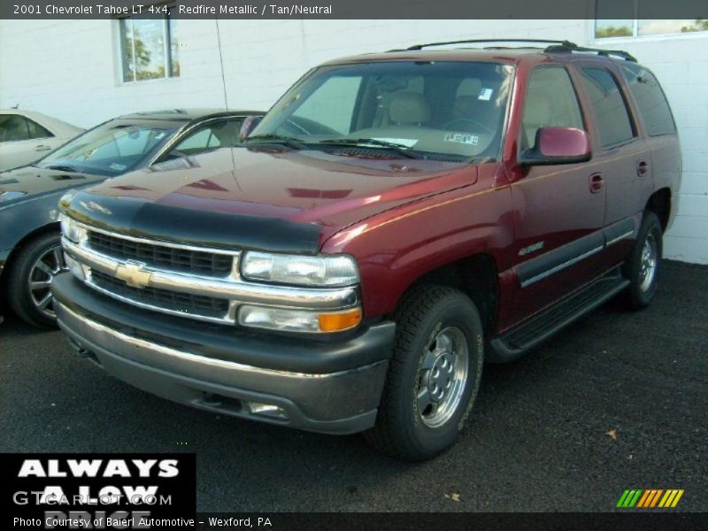 Redfire Metallic / Tan/Neutral 2001 Chevrolet Tahoe LT 4x4