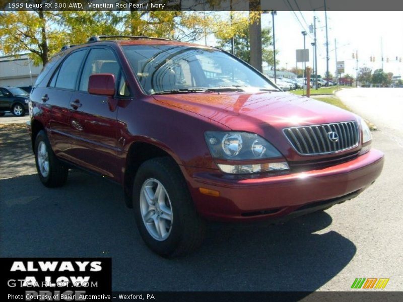 Venetian Red Pearl / Ivory 1999 Lexus RX 300 AWD