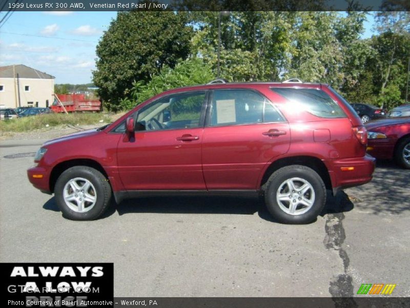 Venetian Red Pearl / Ivory 1999 Lexus RX 300 AWD