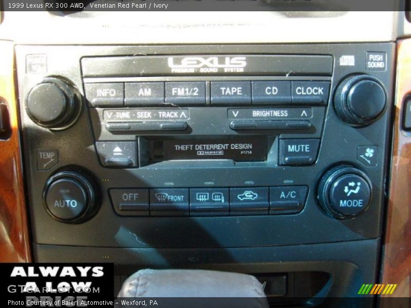 Venetian Red Pearl / Ivory 1999 Lexus RX 300 AWD