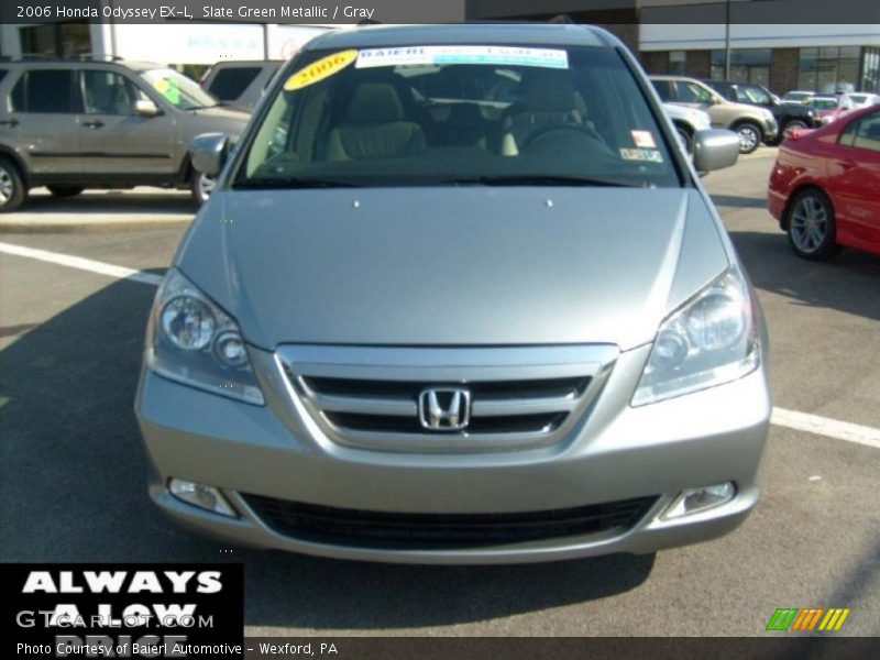 Slate Green Metallic / Gray 2006 Honda Odyssey EX-L