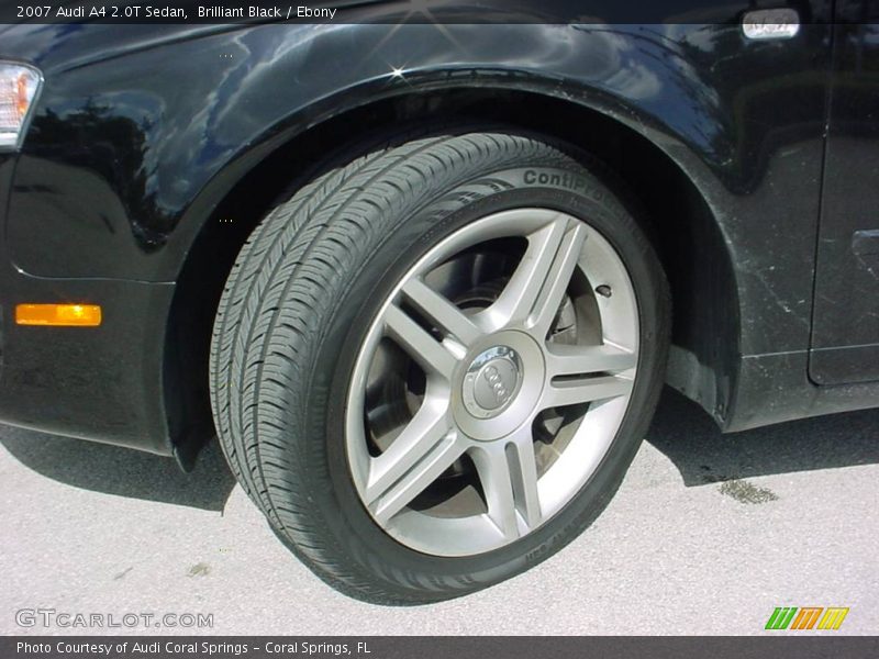 Brilliant Black / Ebony 2007 Audi A4 2.0T Sedan
