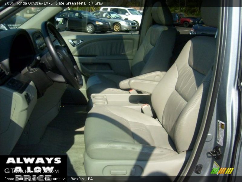 Slate Green Metallic / Gray 2006 Honda Odyssey EX-L