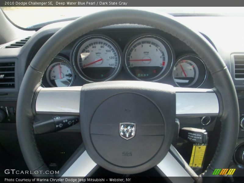 Deep Water Blue Pearl / Dark Slate Gray 2010 Dodge Challenger SE