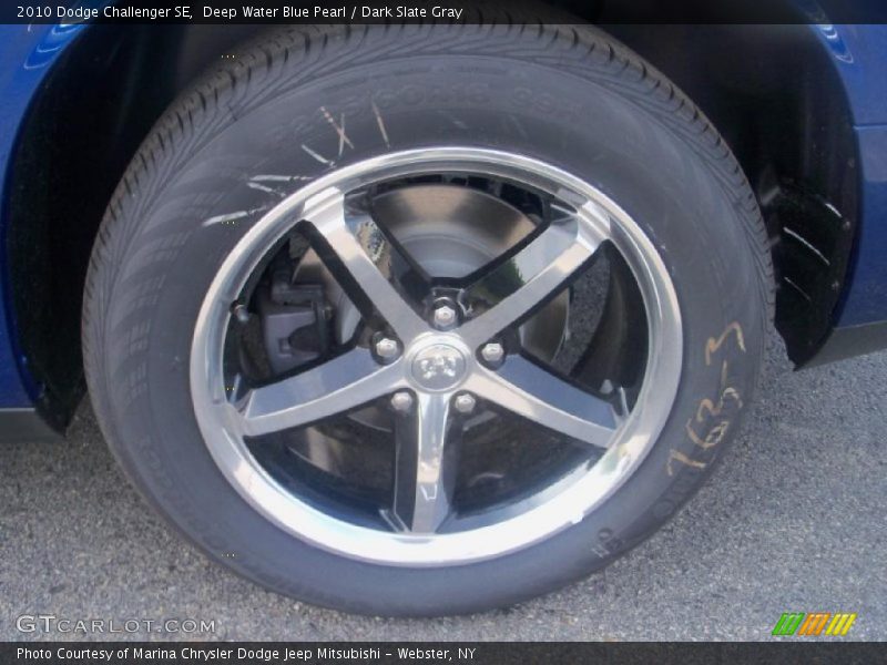 Deep Water Blue Pearl / Dark Slate Gray 2010 Dodge Challenger SE