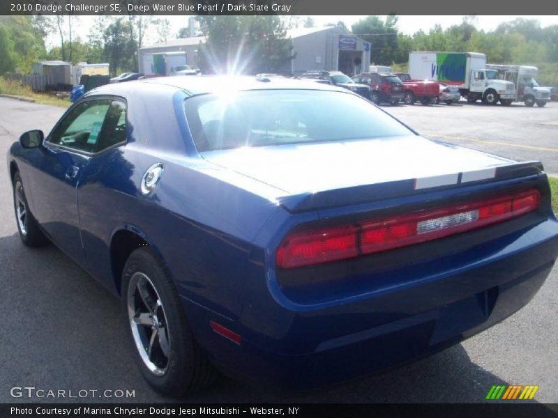Deep Water Blue Pearl / Dark Slate Gray 2010 Dodge Challenger SE
