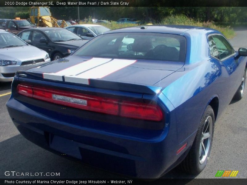 Deep Water Blue Pearl / Dark Slate Gray 2010 Dodge Challenger SE