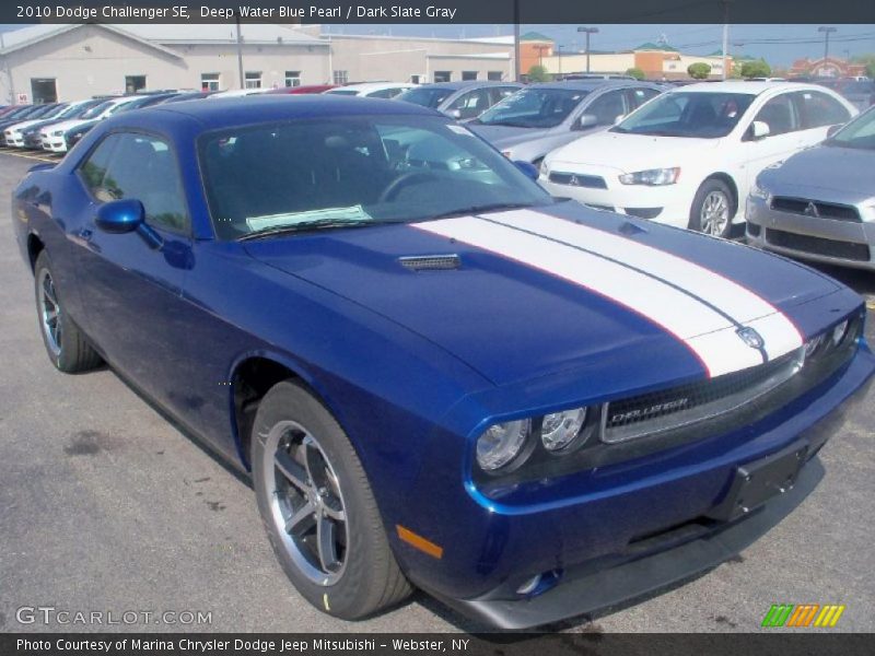 Deep Water Blue Pearl / Dark Slate Gray 2010 Dodge Challenger SE