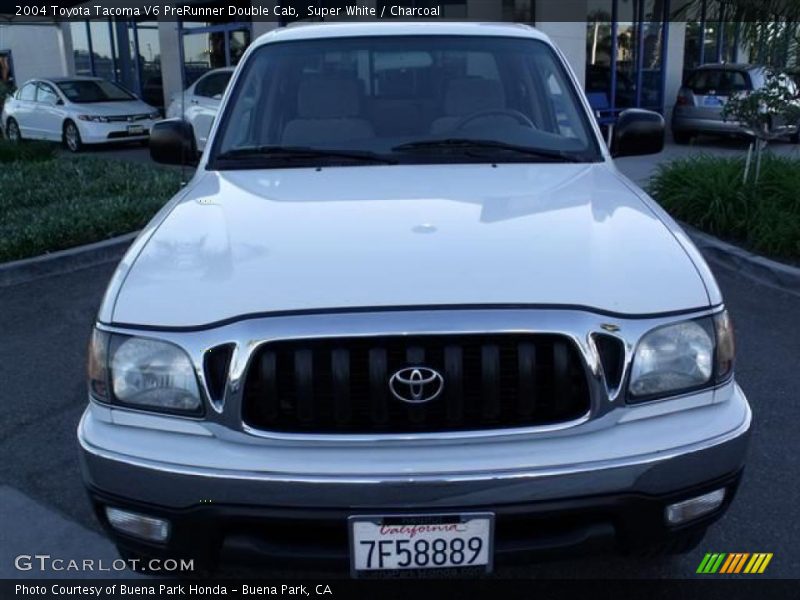 Super White / Charcoal 2004 Toyota Tacoma V6 PreRunner Double Cab