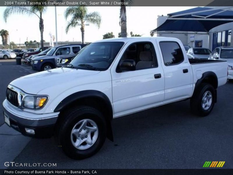 Super White / Charcoal 2004 Toyota Tacoma V6 PreRunner Double Cab