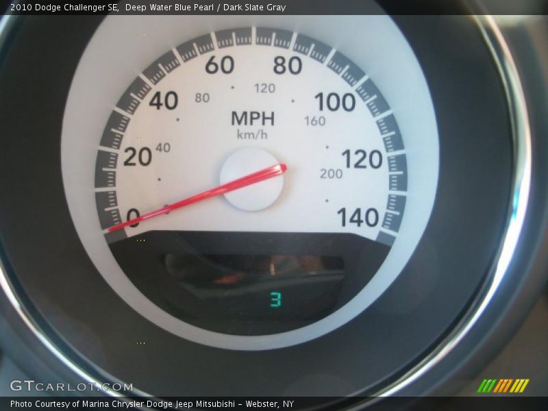 Deep Water Blue Pearl / Dark Slate Gray 2010 Dodge Challenger SE