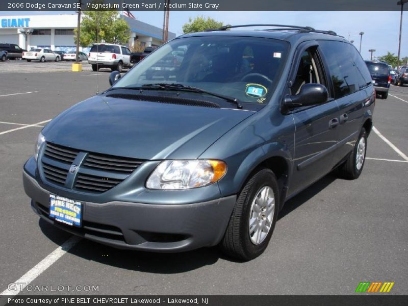 Magnesium Green Pearl / Medium Slate Gray 2006 Dodge Caravan SE