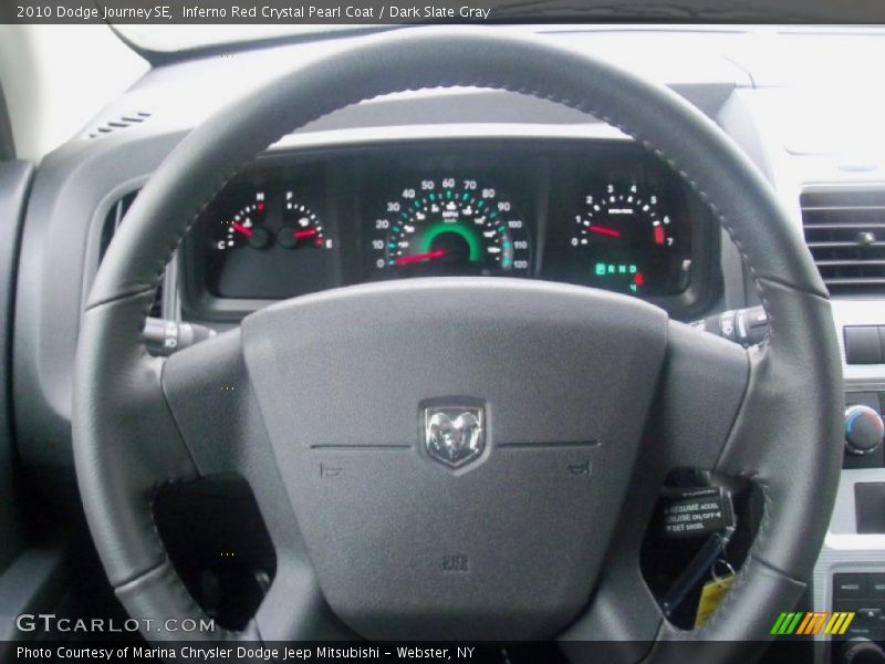Inferno Red Crystal Pearl Coat / Dark Slate Gray 2010 Dodge Journey SE