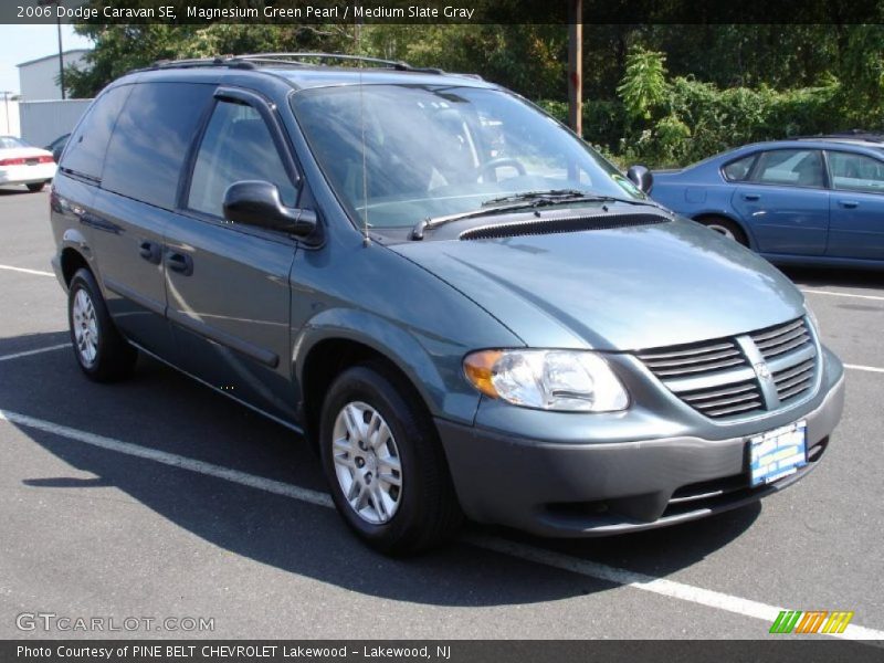 Magnesium Green Pearl / Medium Slate Gray 2006 Dodge Caravan SE