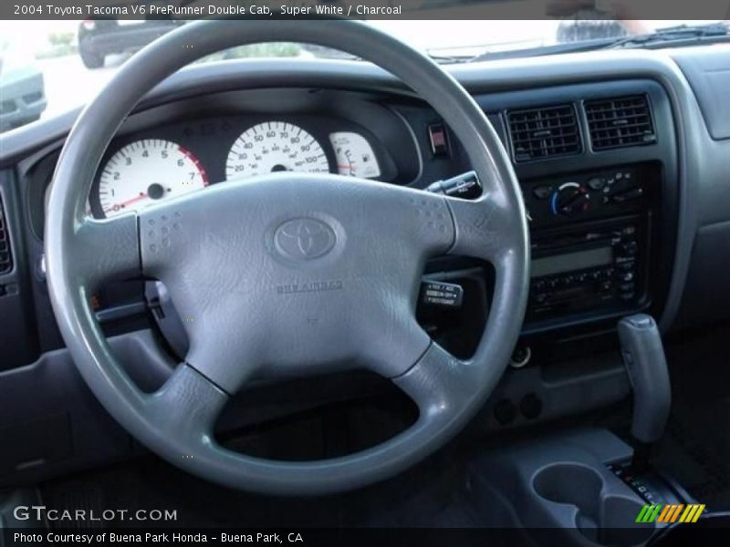 Super White / Charcoal 2004 Toyota Tacoma V6 PreRunner Double Cab