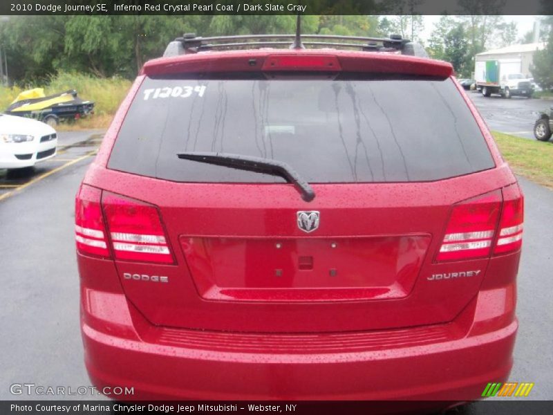 Inferno Red Crystal Pearl Coat / Dark Slate Gray 2010 Dodge Journey SE