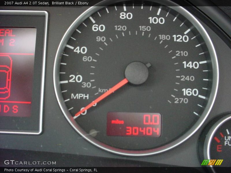 Brilliant Black / Ebony 2007 Audi A4 2.0T Sedan