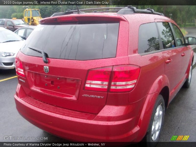 Inferno Red Crystal Pearl Coat / Dark Slate Gray 2010 Dodge Journey SE