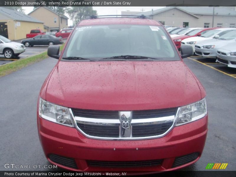 Inferno Red Crystal Pearl Coat / Dark Slate Gray 2010 Dodge Journey SE