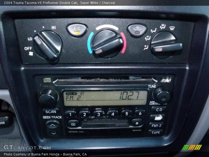 Super White / Charcoal 2004 Toyota Tacoma V6 PreRunner Double Cab