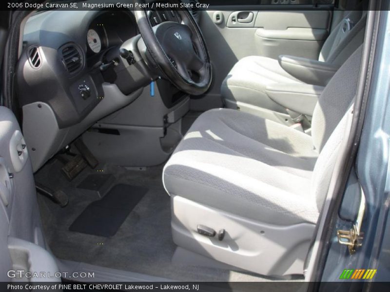 Magnesium Green Pearl / Medium Slate Gray 2006 Dodge Caravan SE