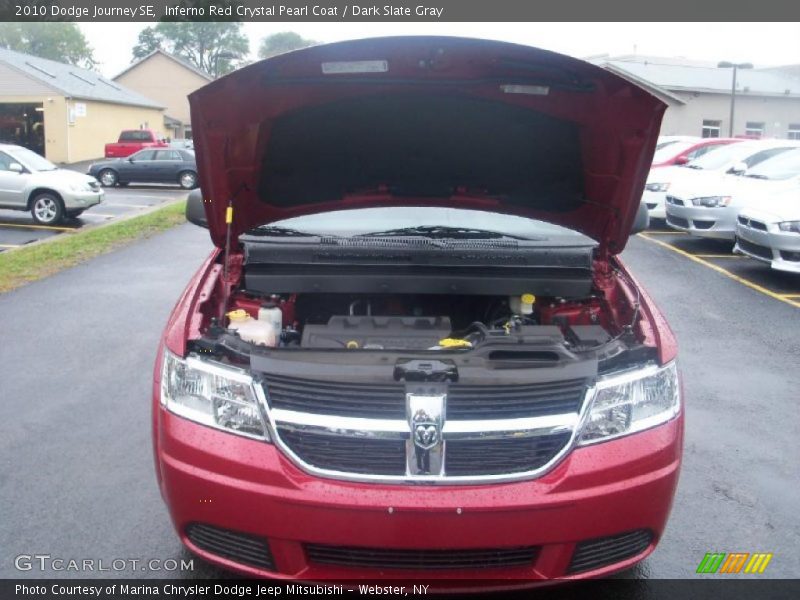 Inferno Red Crystal Pearl Coat / Dark Slate Gray 2010 Dodge Journey SE