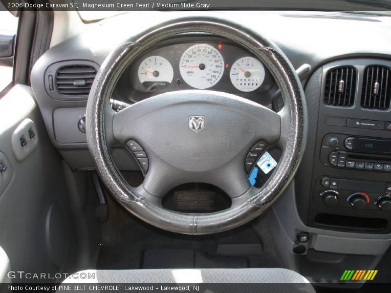 Magnesium Green Pearl / Medium Slate Gray 2006 Dodge Caravan SE