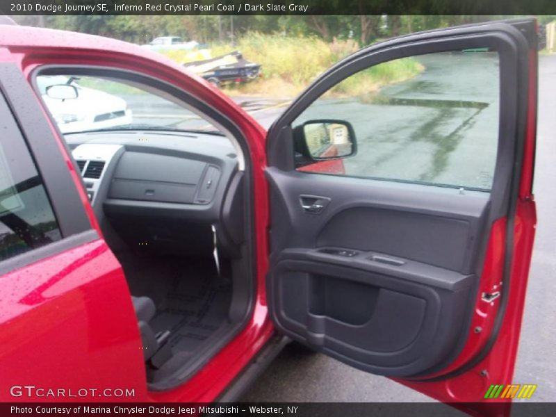 Inferno Red Crystal Pearl Coat / Dark Slate Gray 2010 Dodge Journey SE