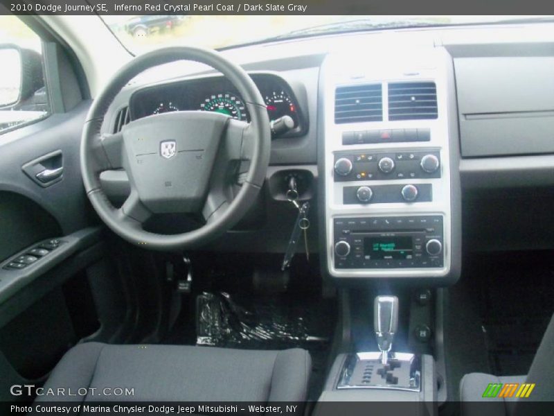 Inferno Red Crystal Pearl Coat / Dark Slate Gray 2010 Dodge Journey SE