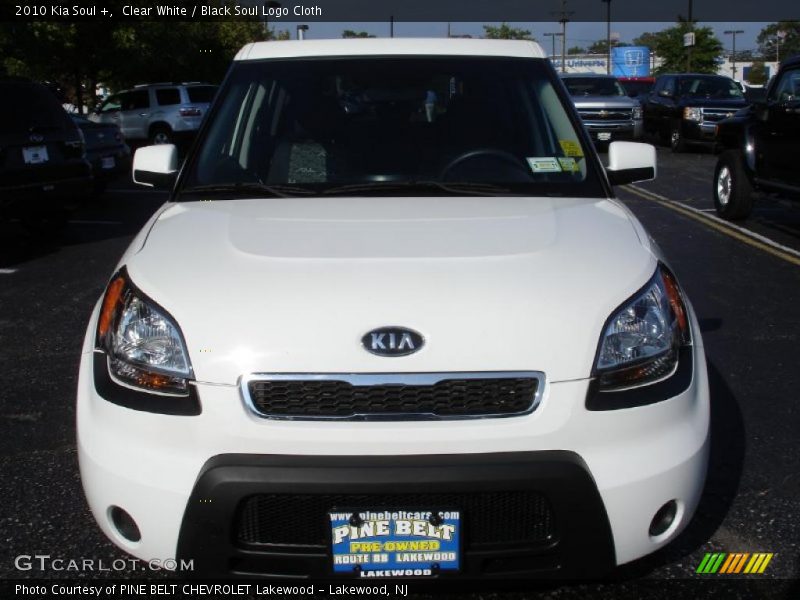 Clear White / Black Soul Logo Cloth 2010 Kia Soul +