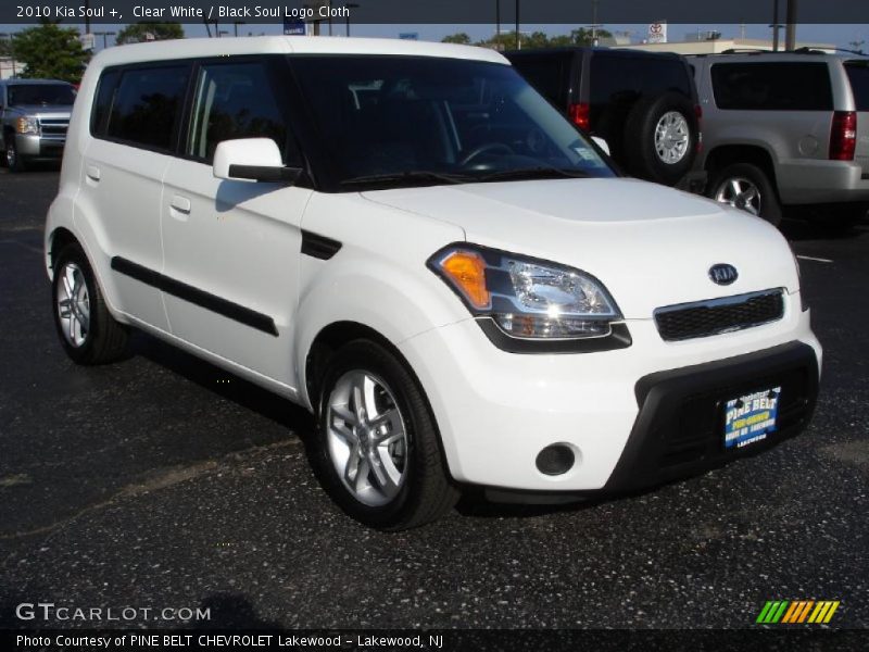 Clear White / Black Soul Logo Cloth 2010 Kia Soul +