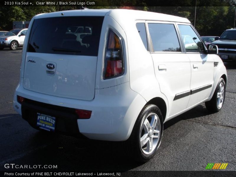 Clear White / Black Soul Logo Cloth 2010 Kia Soul +