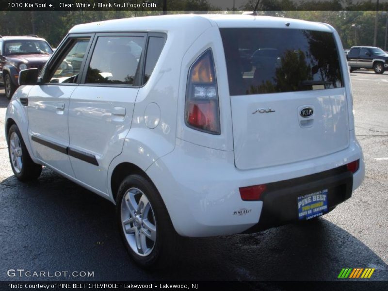 Clear White / Black Soul Logo Cloth 2010 Kia Soul +