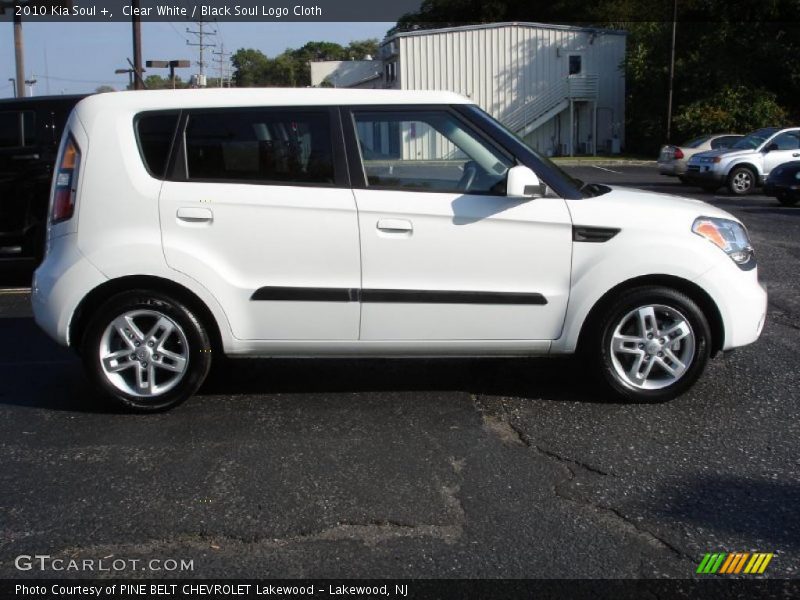 Clear White / Black Soul Logo Cloth 2010 Kia Soul +