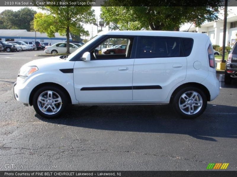 Clear White / Black Soul Logo Cloth 2010 Kia Soul +