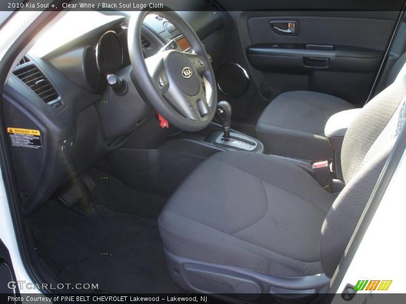 Clear White / Black Soul Logo Cloth 2010 Kia Soul +