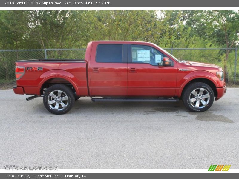 Red Candy Metallic / Black 2010 Ford F150 FX2 SuperCrew