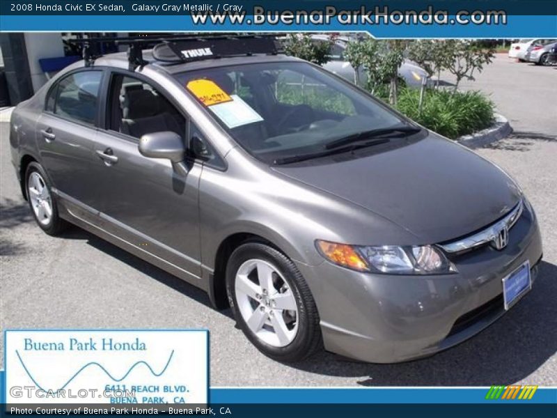 Galaxy Gray Metallic / Gray 2008 Honda Civic EX Sedan