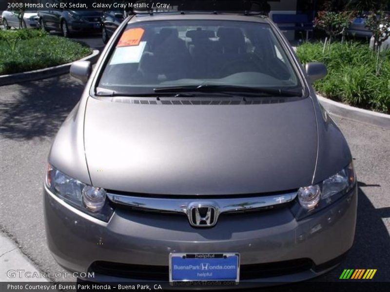 Galaxy Gray Metallic / Gray 2008 Honda Civic EX Sedan