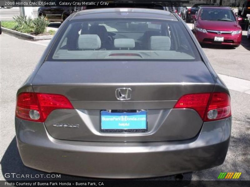 Galaxy Gray Metallic / Gray 2008 Honda Civic EX Sedan