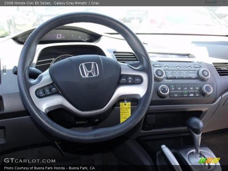 Galaxy Gray Metallic / Gray 2008 Honda Civic EX Sedan