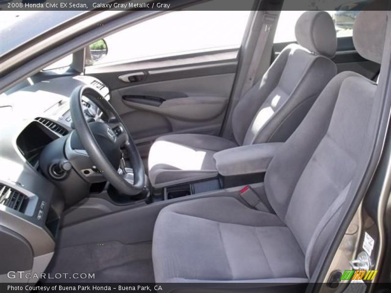 Galaxy Gray Metallic / Gray 2008 Honda Civic EX Sedan